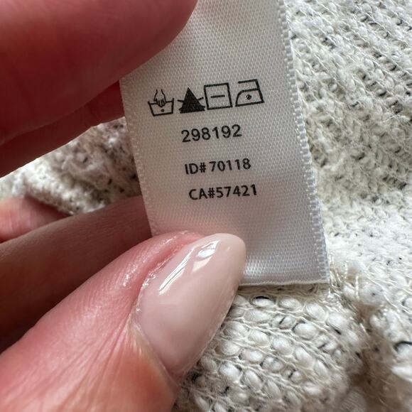 Ann Taylor LOFT Gray/Cream Button Up, Cardigan- L - Picture 5 of 8